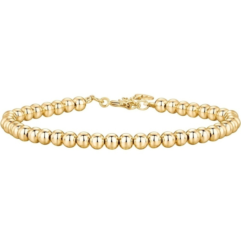 Women’s 14K Gold Plated Bracelet Gold Beaded Bracelet for Women Girls Jewelry